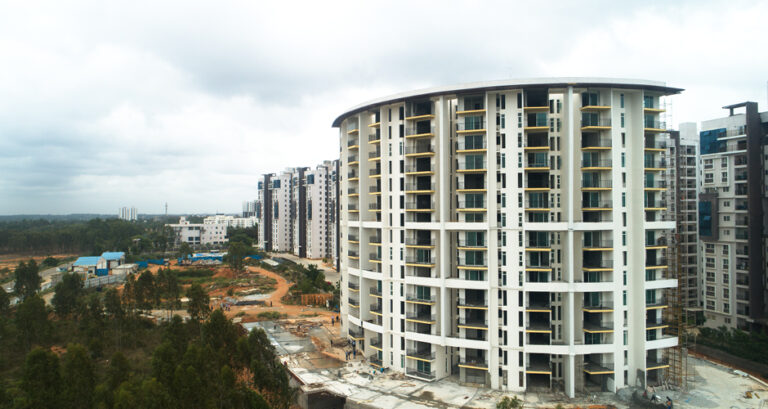 German modular formwork system on construction site